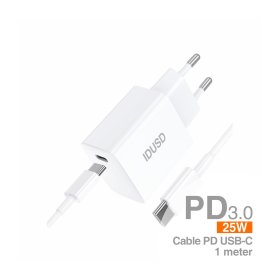 *Carga Rápida PD 25W + PD USB-C 1M - D166B | IDUSD