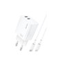 GaN PD30W Duas Portas USB-C + PD Lightning - D205B | IDUSD